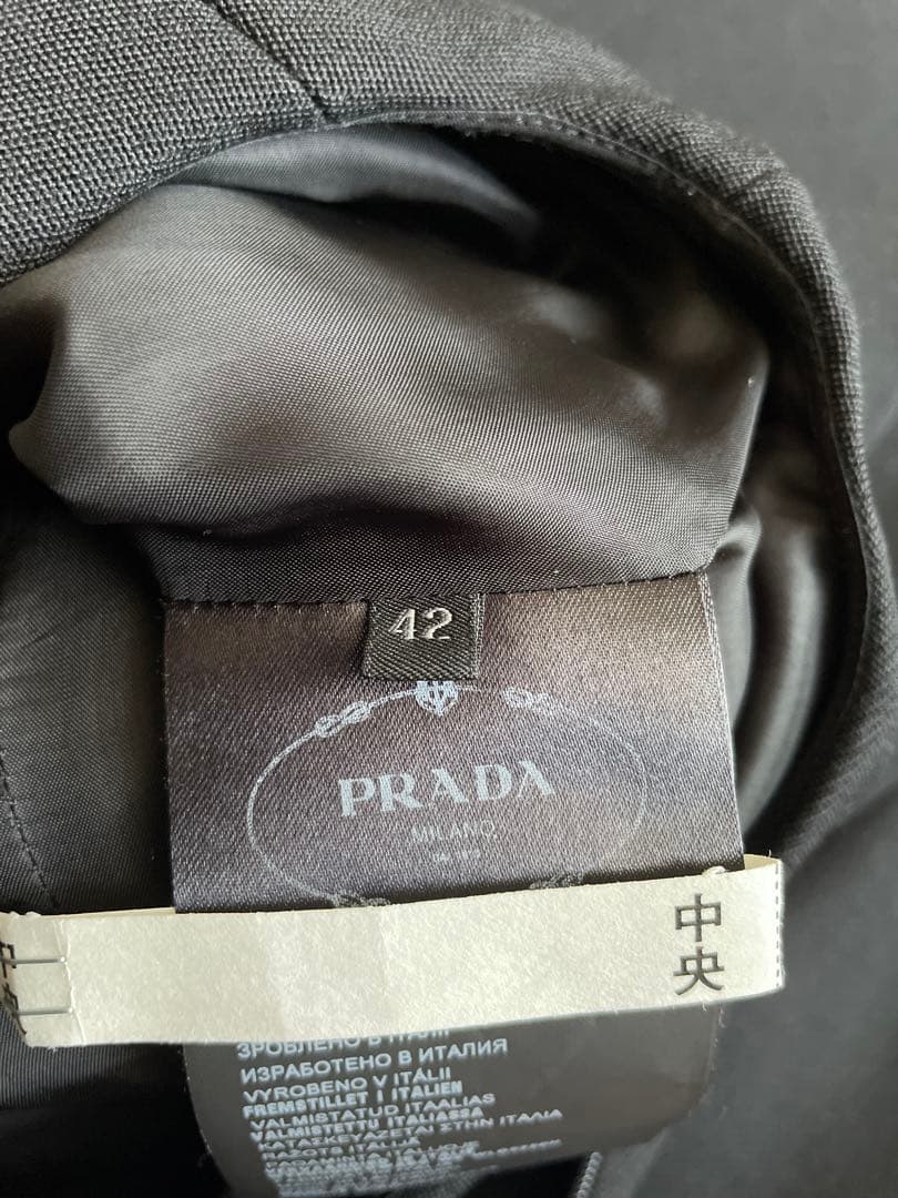 PRADAワンピース兼ジャンパースカート美品42varginwool100 %