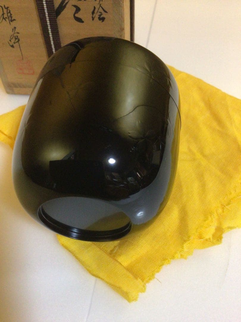 茶道具 棗 闇蒔絵 夜桜 共箱付き