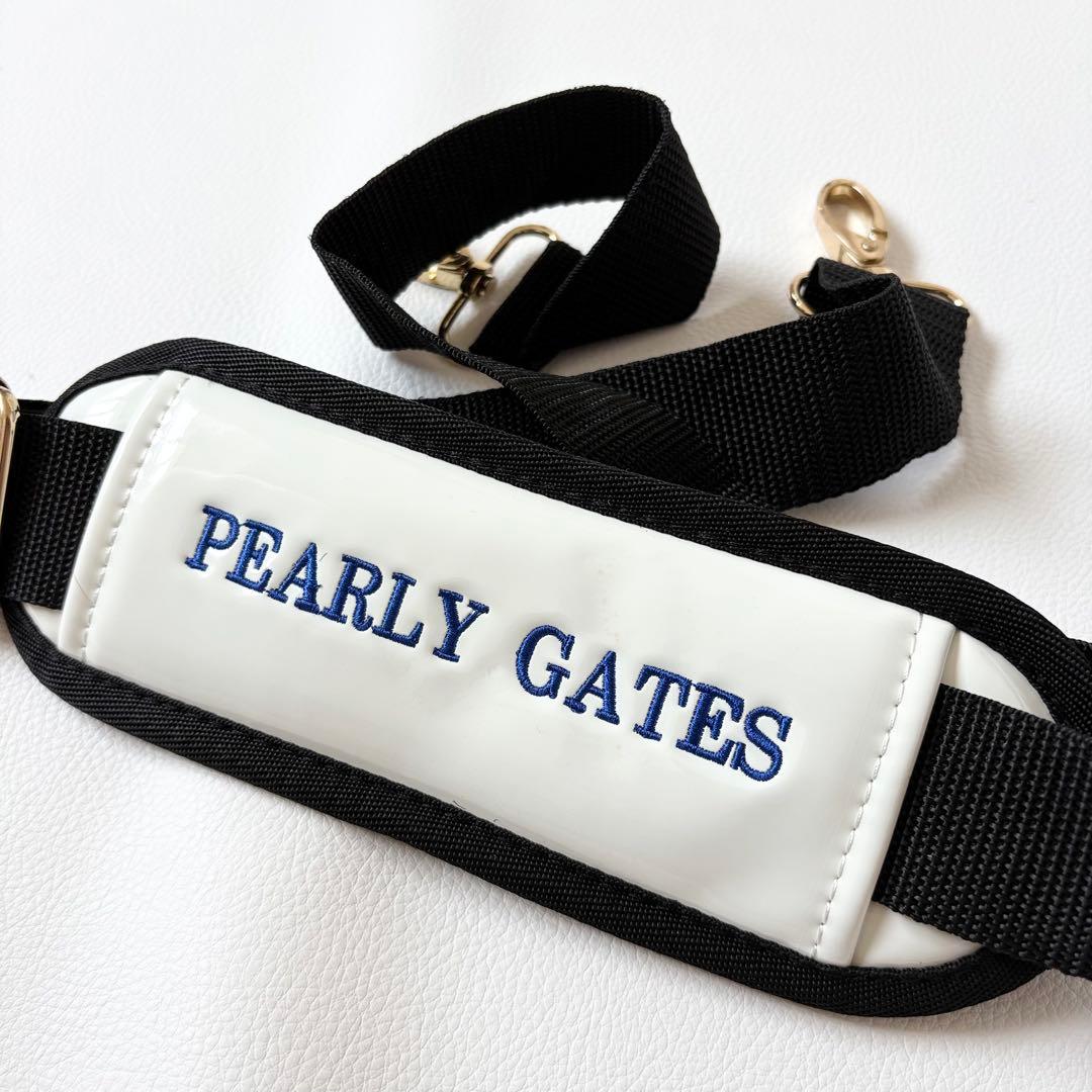 【超激レア】パーリーゲイツ　エナメル　ボストンバッグ　2way ブルー　ホワイト