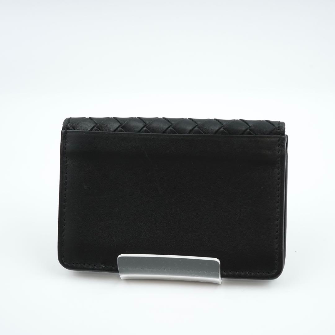 極美品　ボッテガ　カードケース　名刺入れ　イントレチャート　ビジネス　レザー　黒