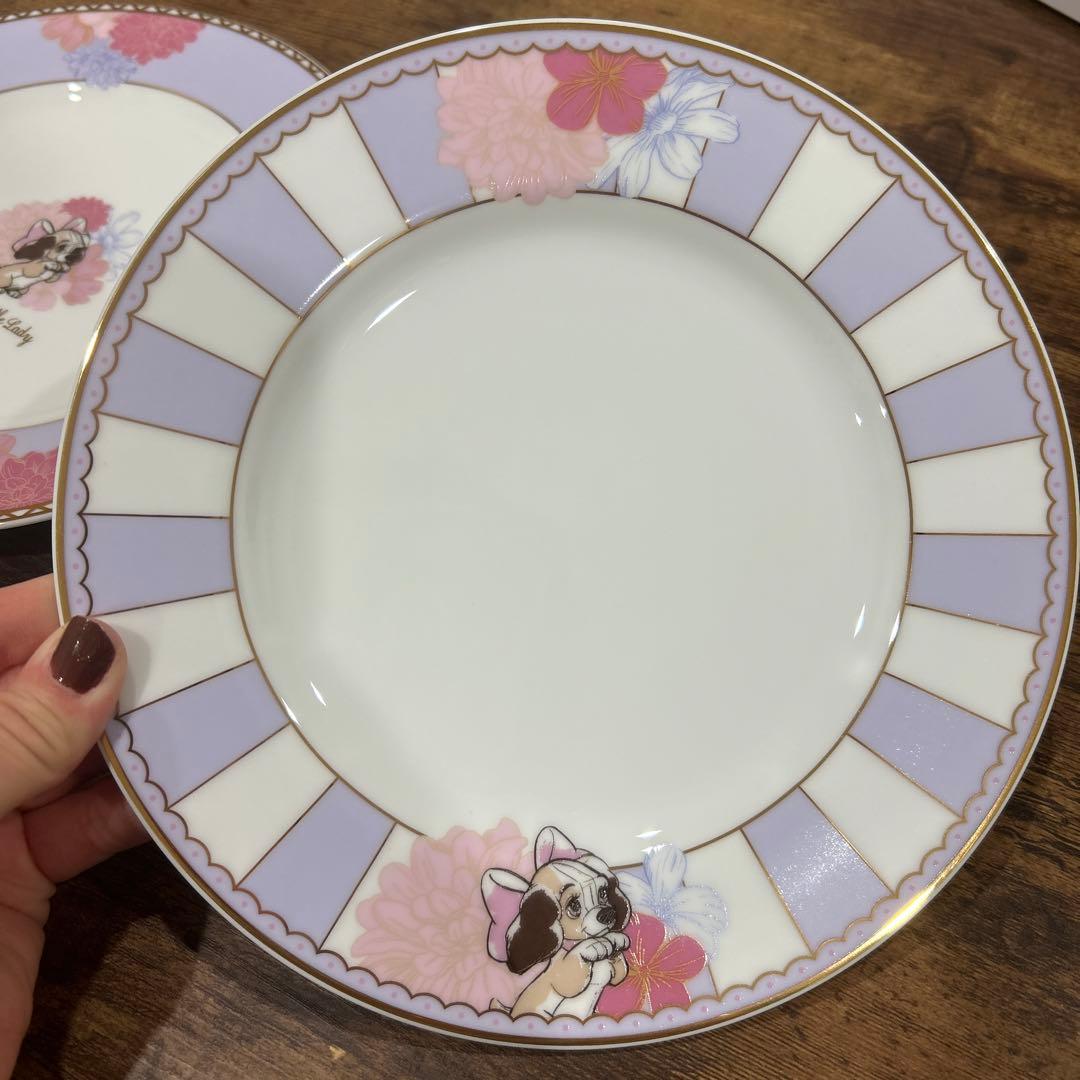 Noritake (ノリタケ) ディズニーストア　Lady プレート２枚セット