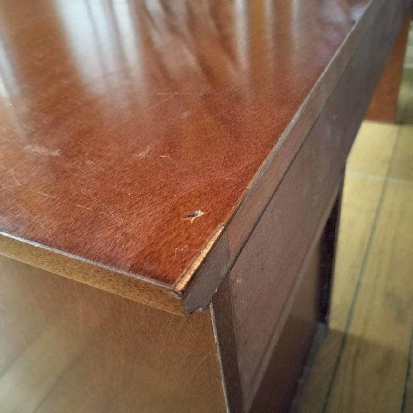 ヴィンテージ キリツ 起立木工 文机 木製 桜 天然杢 座机 座卓 作業台