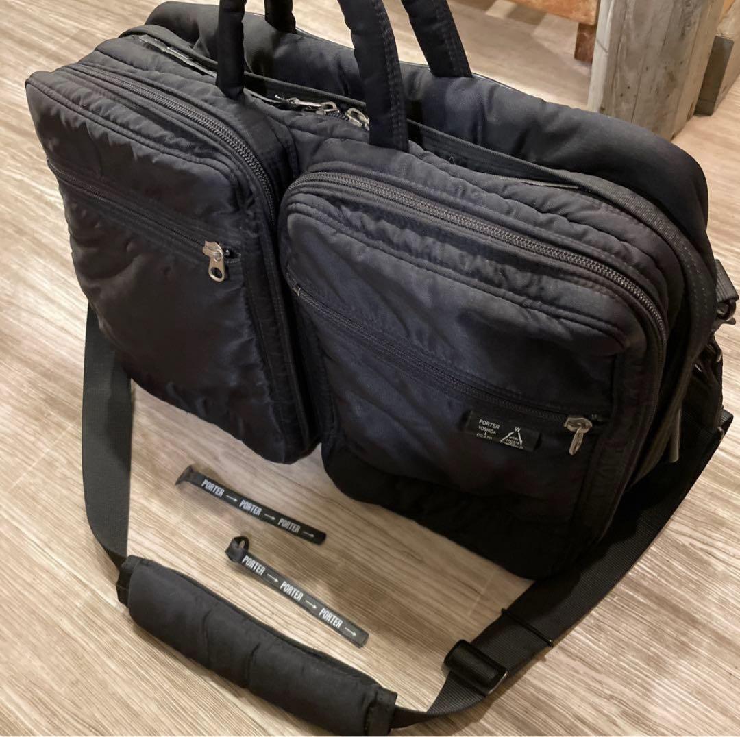 美品　ポーター ビジネスバッグ　3WAYブリーフケース 多機能 黒