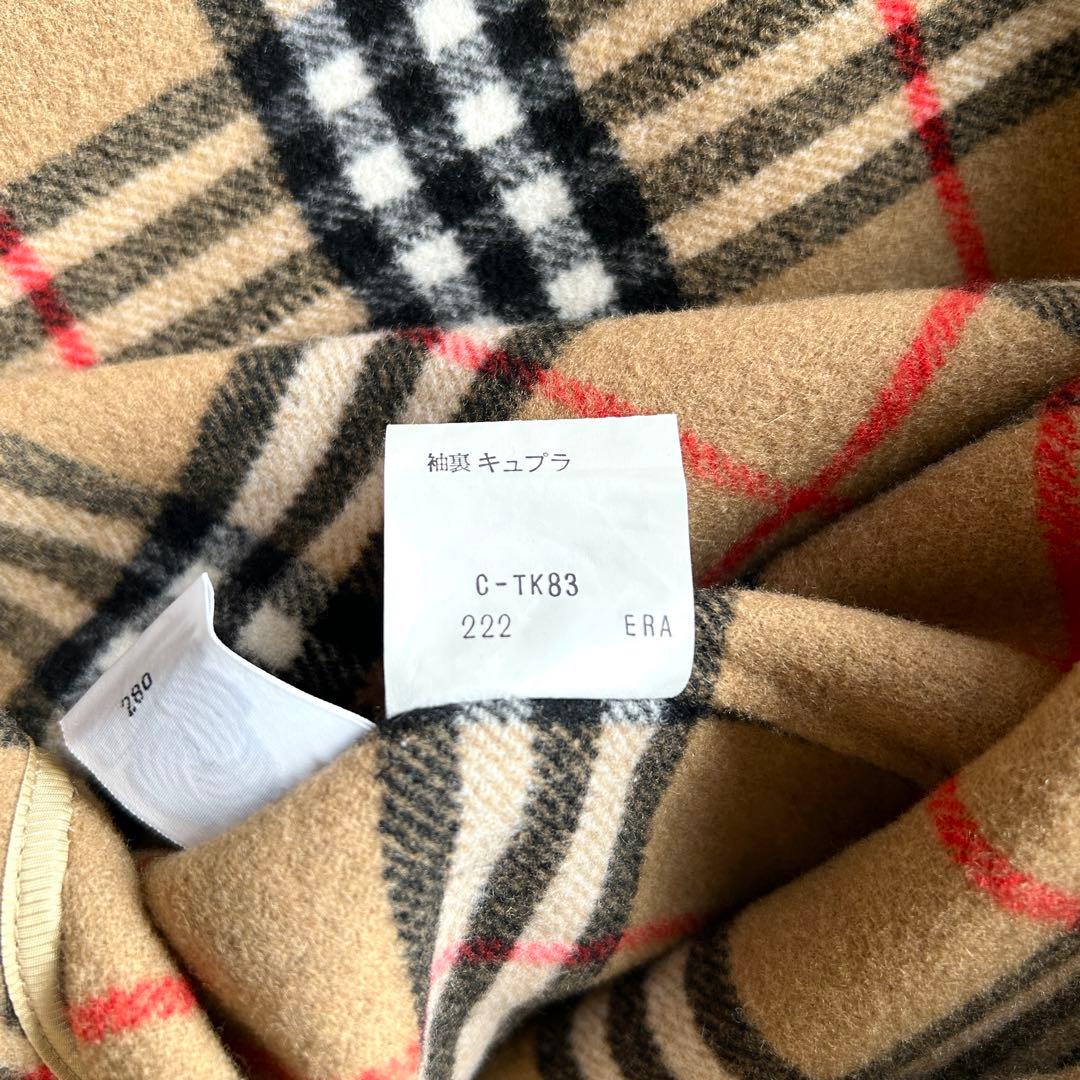 【極美品】バーバリー　ダブルフェイス　ウールコート　ノバチェック ベージュ　L