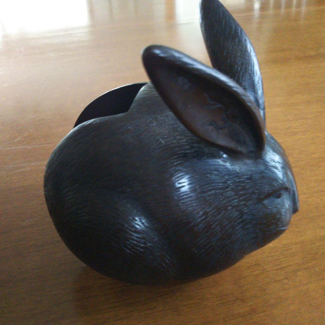 骨董 うさぎ屏風押さえ