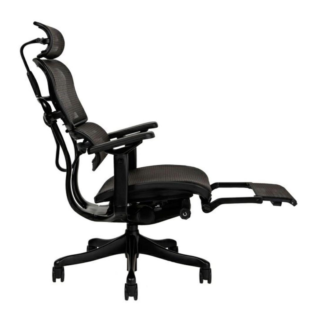 エルゴヒューマンプロ　ブラック　オットマン内蔵型　取り扱い説明書付き