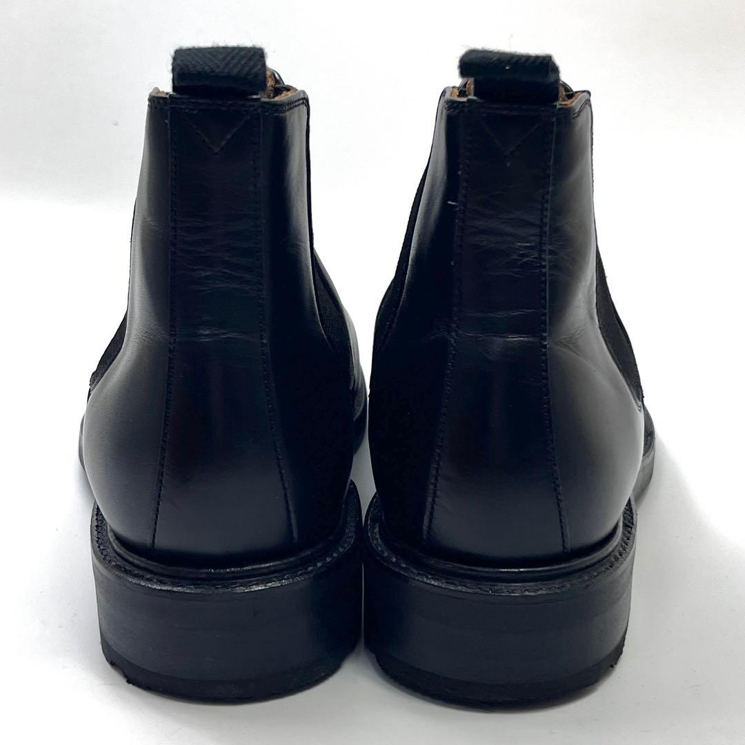 REGAL リーガル ショートブーツ サイドゴアブーツ 本革 ブラック 26cm