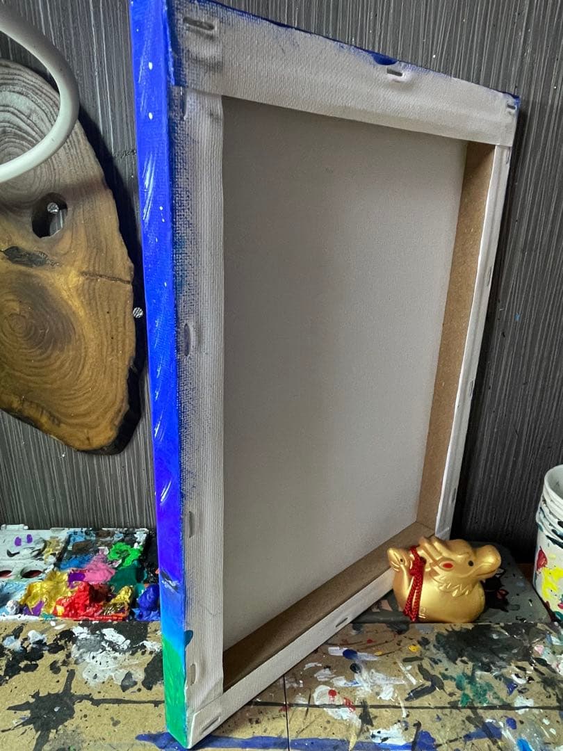 西海☆ 白龍ヒーリングアート 開運絵画 龍ノツカイ