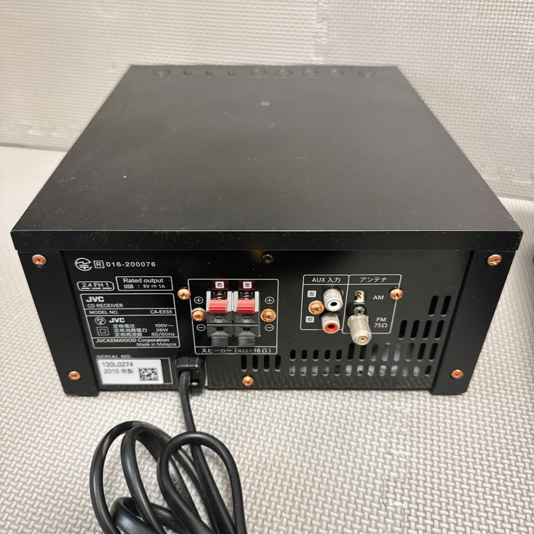 JVCBluetoothCDコンポCA-EXS5ウッドスピーカ2015年製