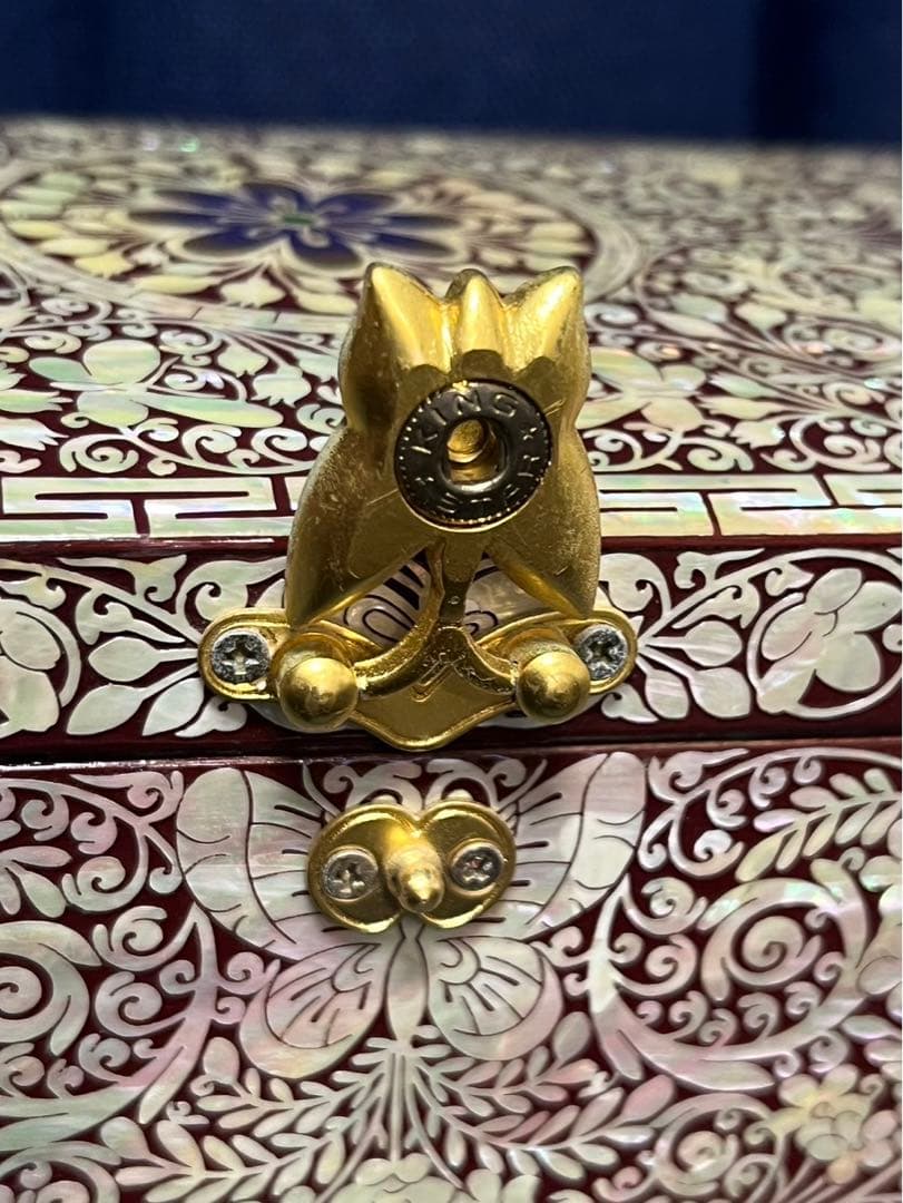 美品！ 螺鈿細工 蝶々 ジュエリーボックス