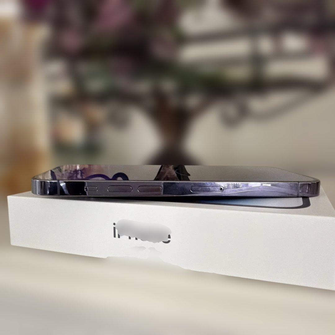 【美品］iPhone14pro Deep Purple 256GB パープル