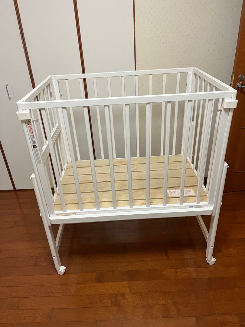 【だいきち】そいねーるミニ ホワイト ベビーベッド 大和屋 直接引取