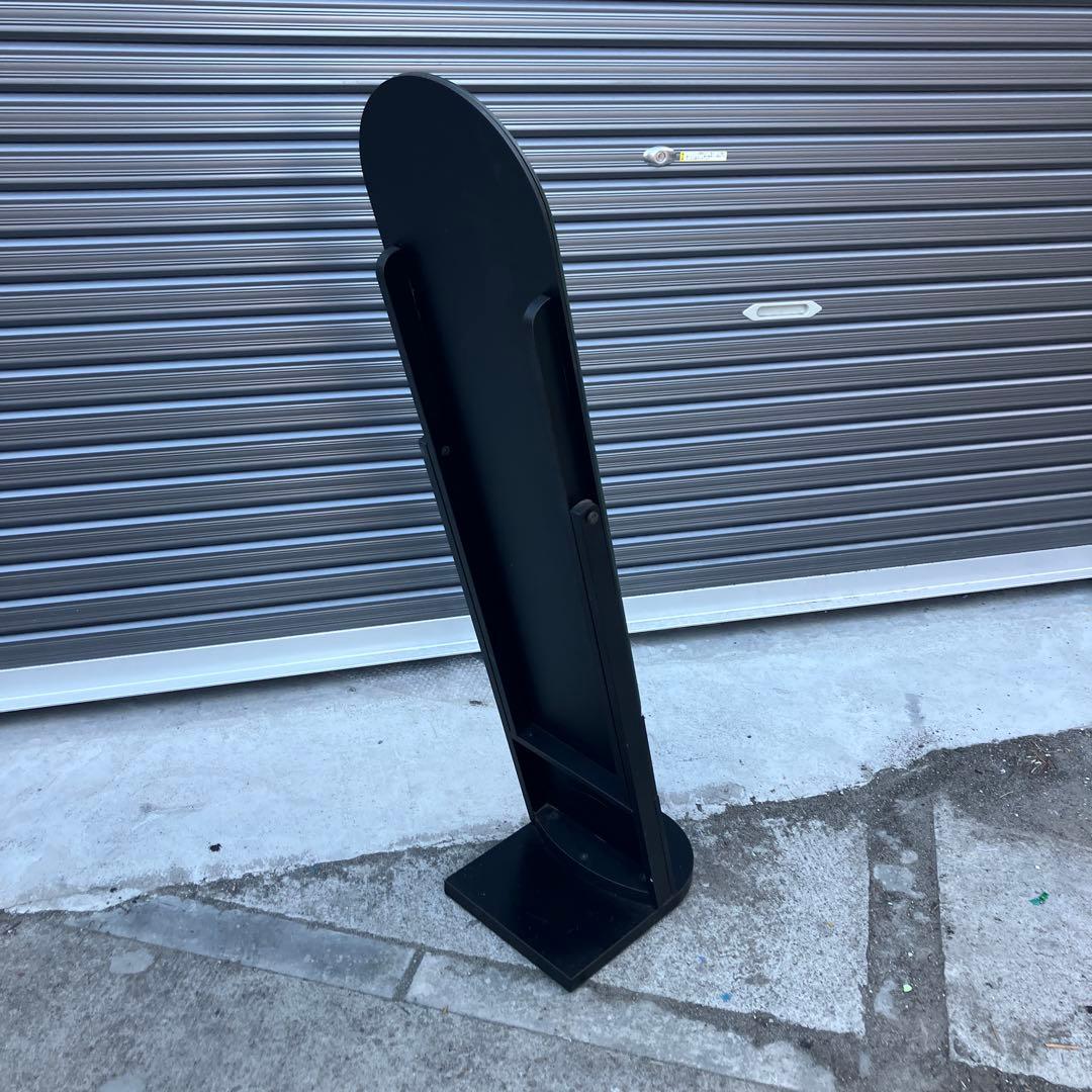 北欧レトロ 資生堂 木製フレーム 大型オーバルミラー 姿見 全身鏡スタンドミラー