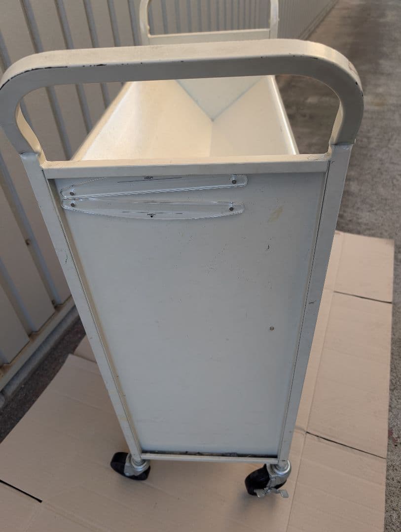 スチール製 ブックワゴン(ブックトラック)　スチールラック　メタルラック