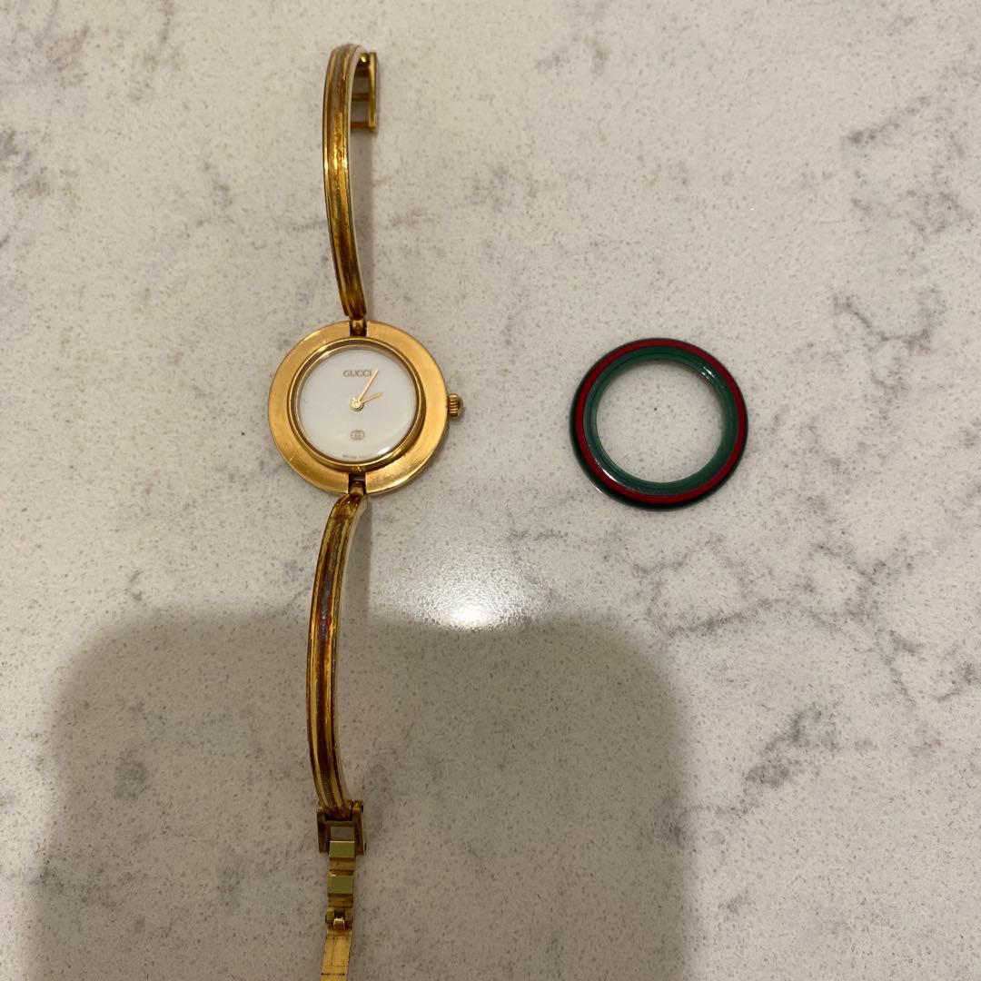 K*す様 GUCCI 腕時計　チェンジベゼル　1100-L ゴールド