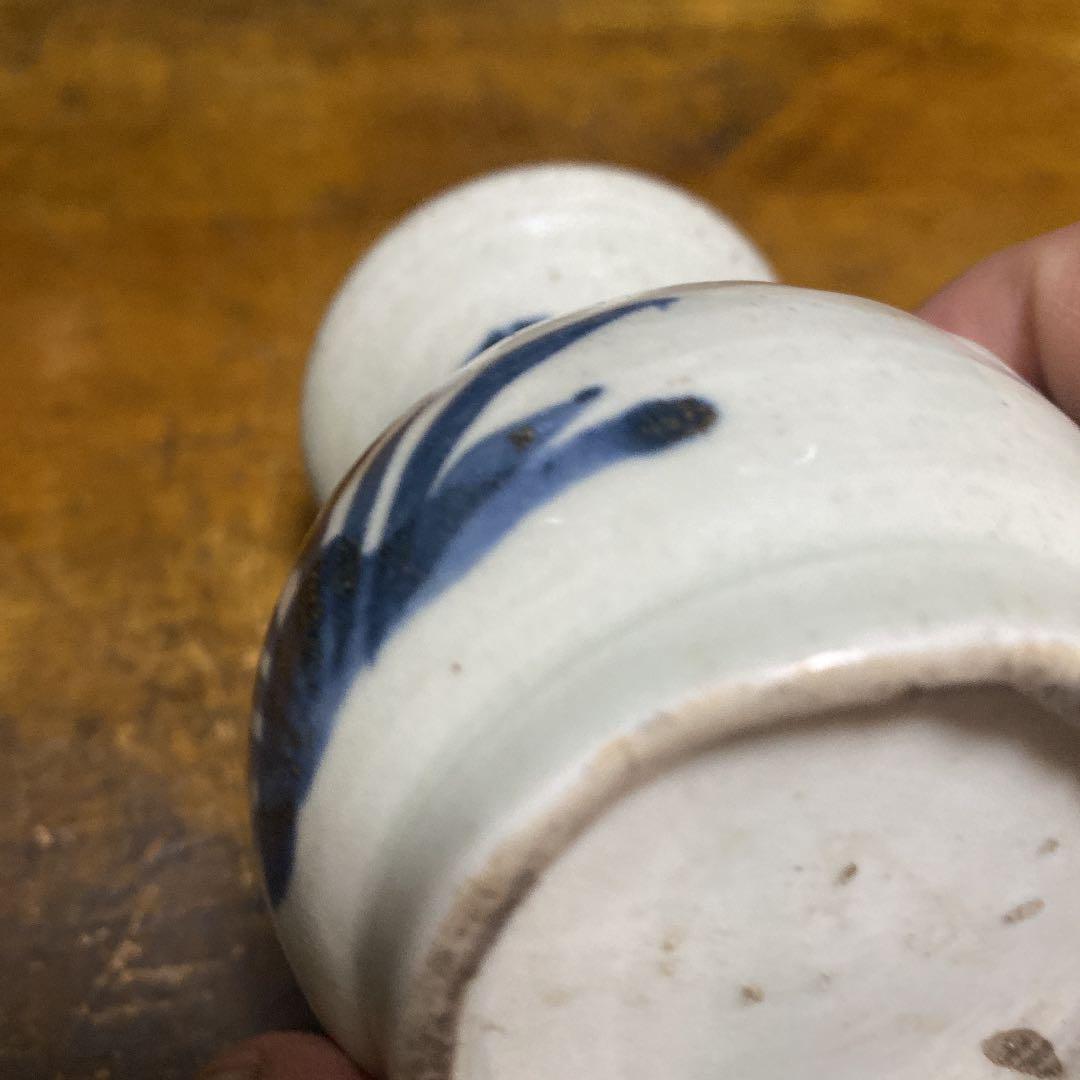 古伊万里野花図徳利