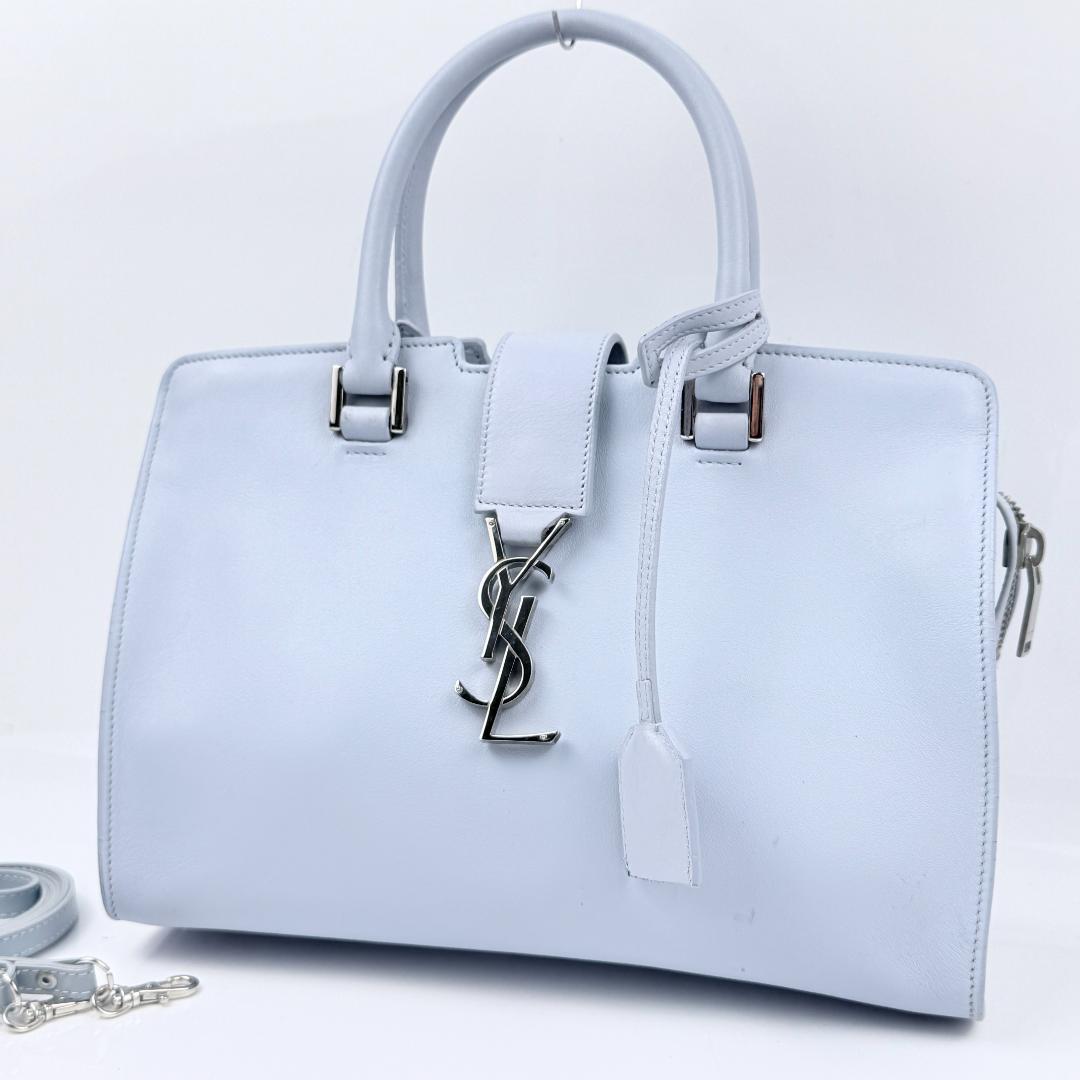 極美品 サンローランパリ ベイビーカバス YSL 2way ハンド