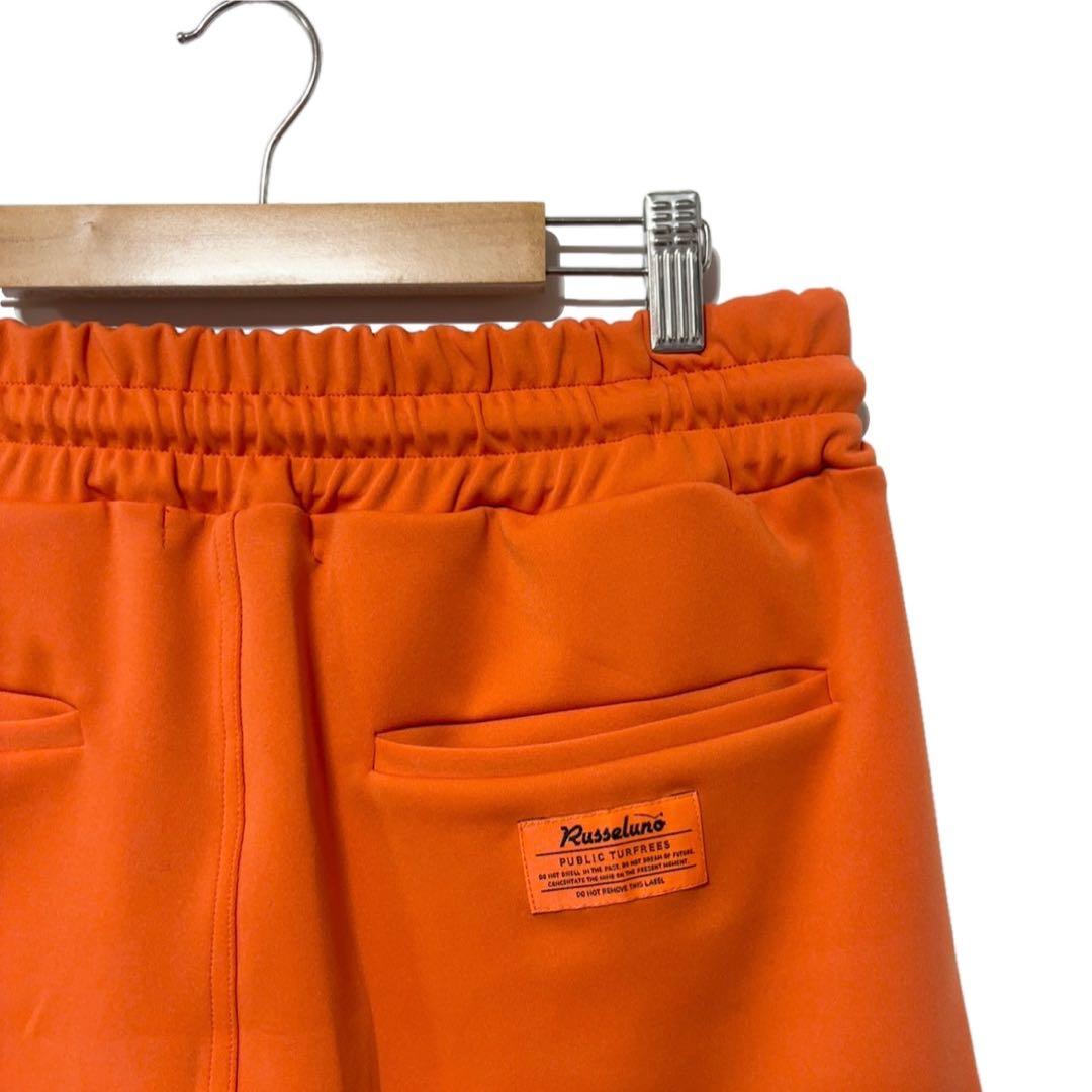 新品 ラッセルノ ゴルフ コブラ ワッペン ショートパンツ オレンジ M 4
