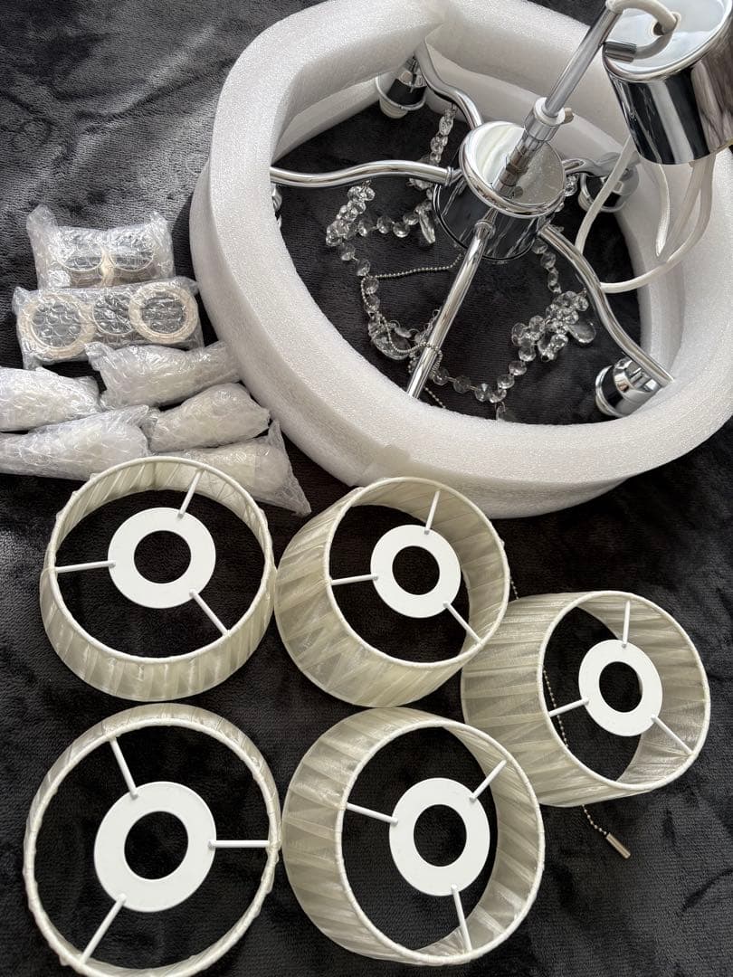 未使用■ニトリ ペンダントライト ソフィア 242P-5FN 電球5個付