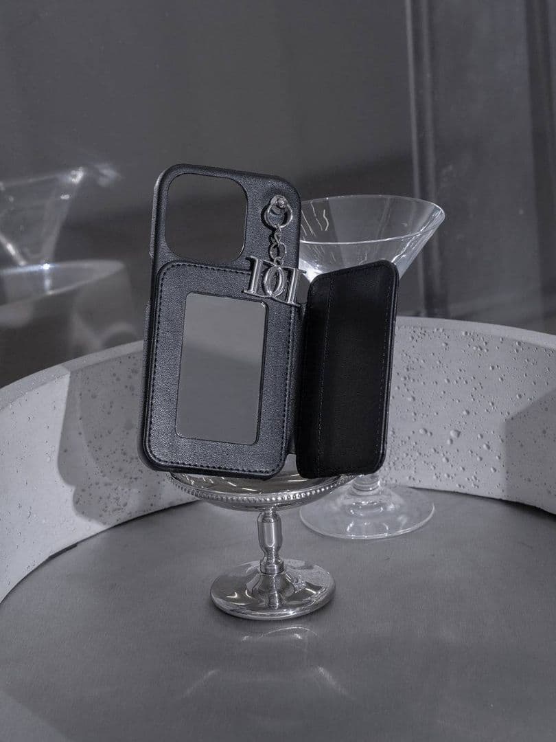 キルティングミラーDDチャームiPhoneケース ダーリッチ