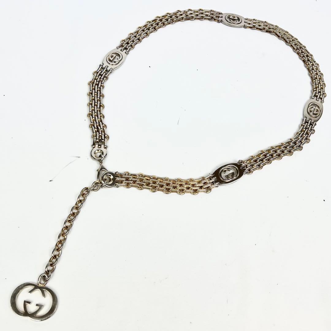 小物 Gucci Interlocking G Gold Chain Belt