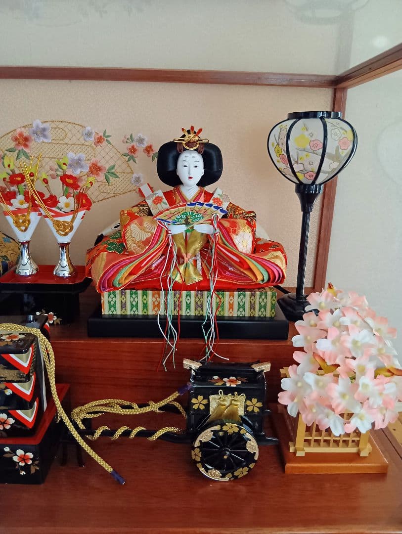 雛人形　ガラスケース入雛人形　お雛様　おひな様