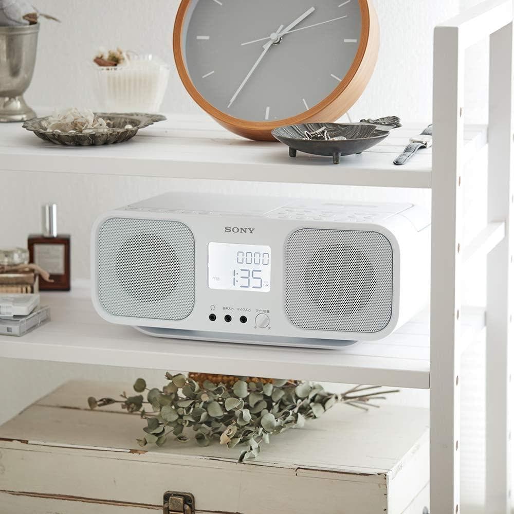 CDラジオカセットレコーダー FM/AM/ワイドFM ホワイト 197K20