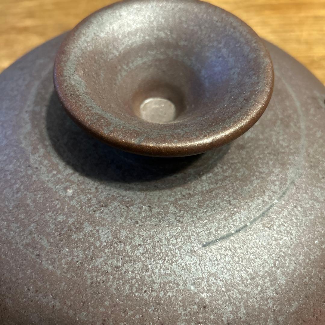 土鍋　大型（直径約31cm ）　石見焼　茶褐色