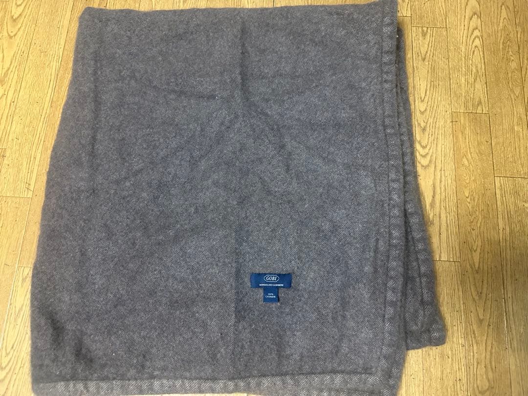 D*O様 GOBI 100%カシミヤ グレー ブランケット