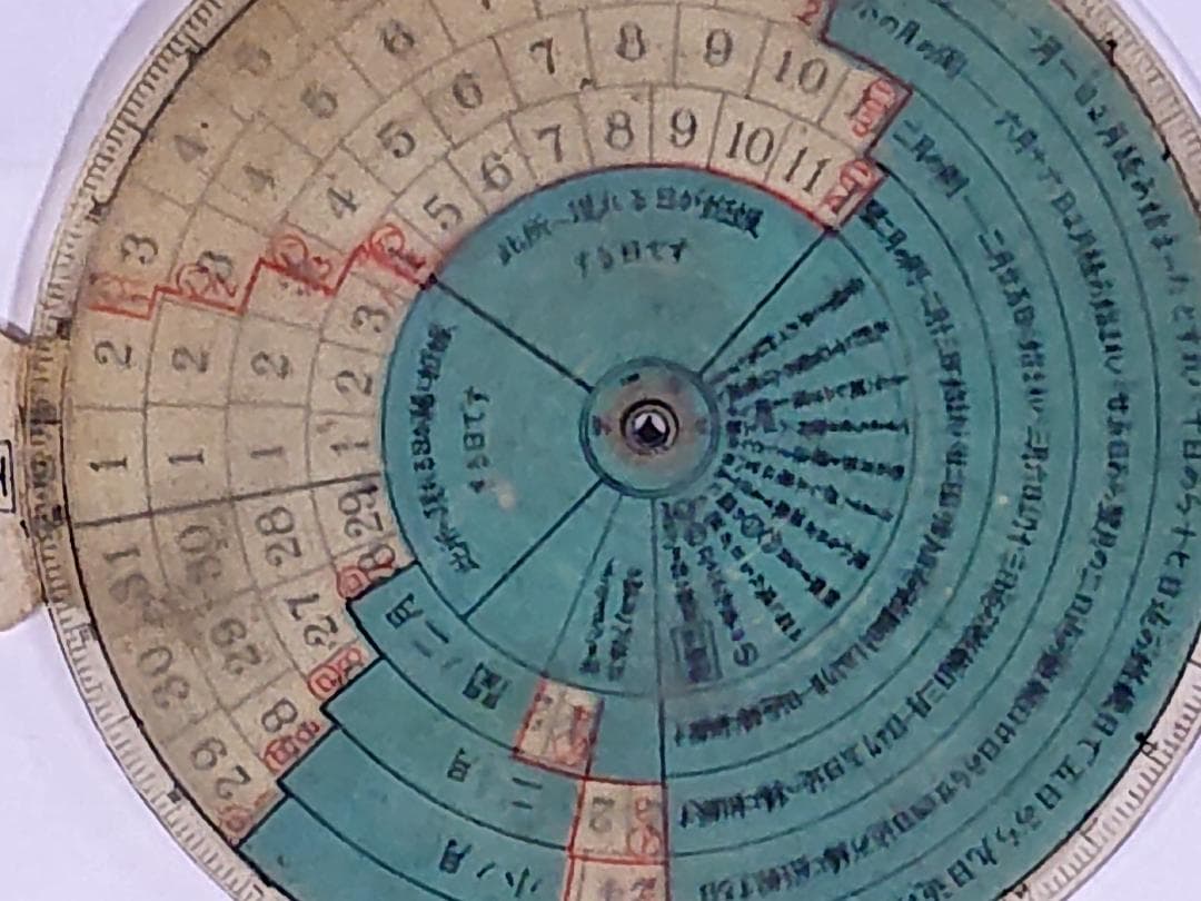 出産暦　受胎暦　昭和6年第15巻第7号附録　主婦之友社