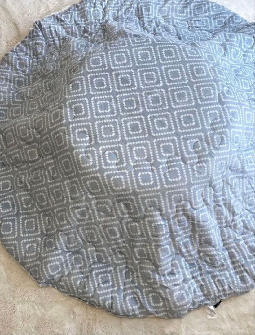 新品 モダンデコ ふわとろ こたつ掛け布団 リバーシブル ホワイト 円形