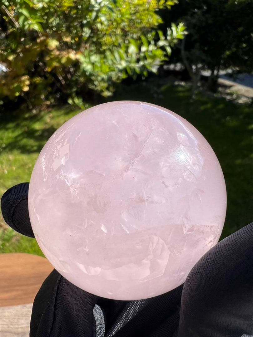 A199 ローズクォーツ丸玉　約56.7mm