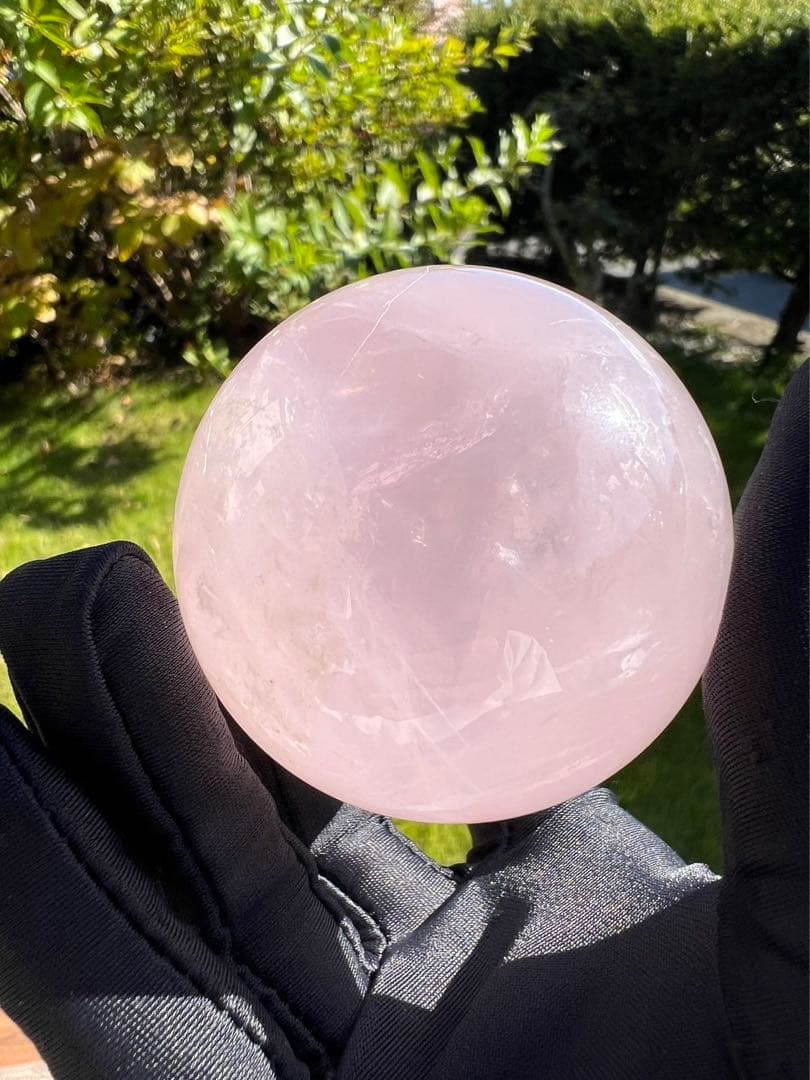 A199 ローズクォーツ丸玉　約56.7mm