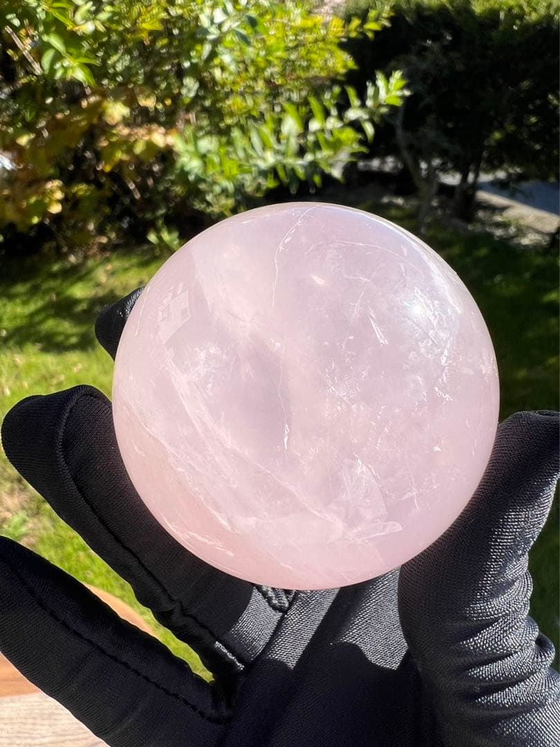 A199 ローズクォーツ丸玉　約56.7mm