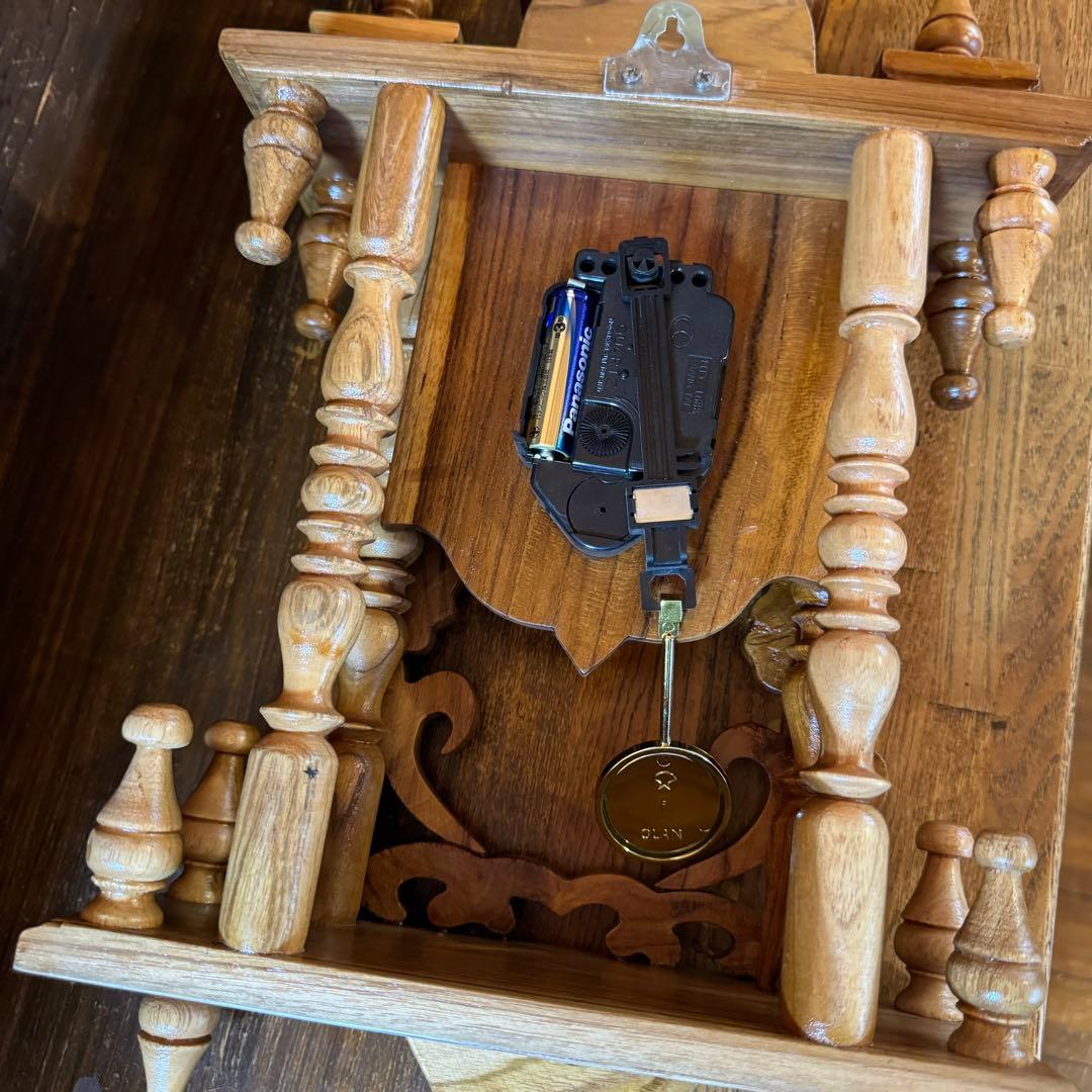 SEIKO 木彫り　壁掛け時計　ヴィンテージ