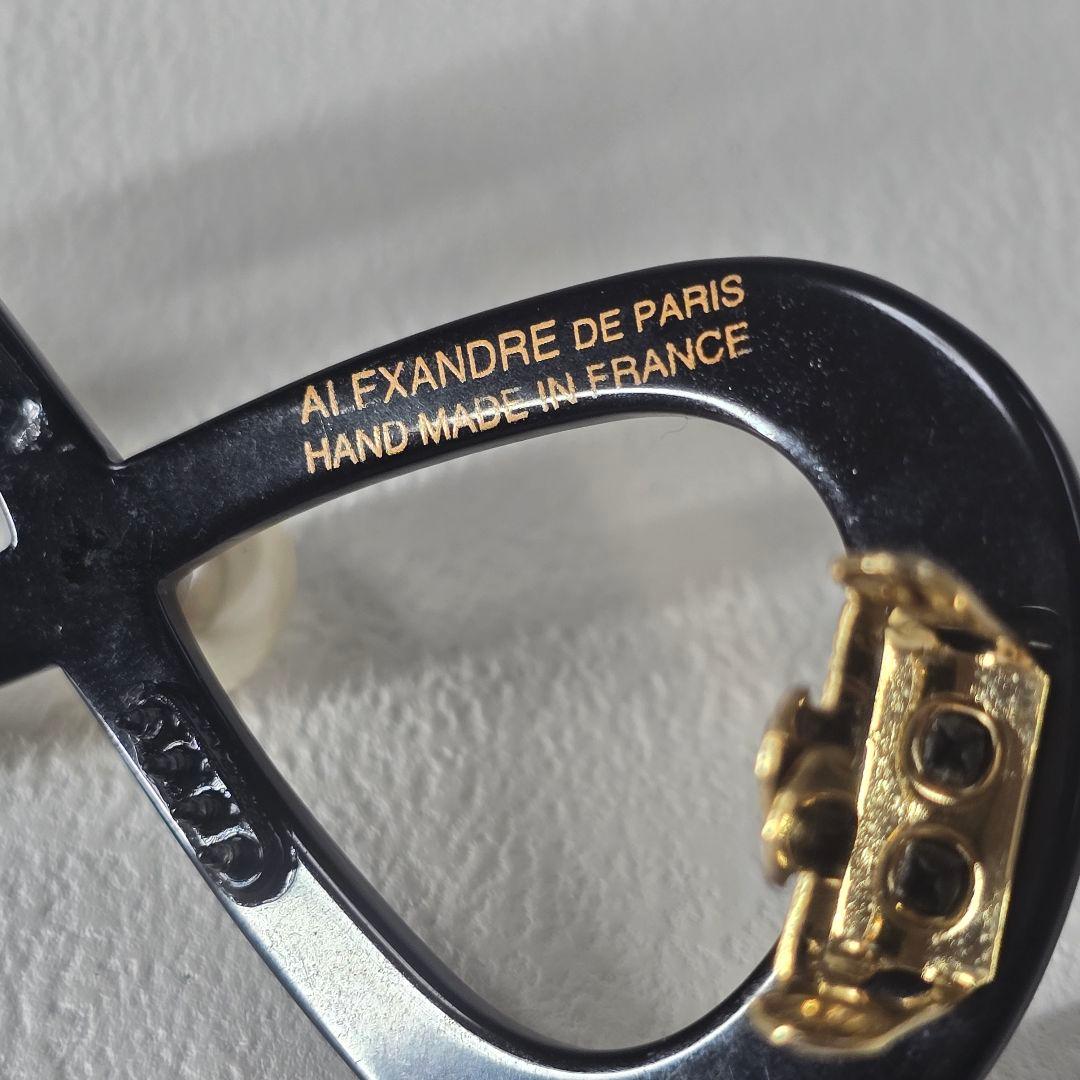 新品同様　ALEXANDRE DE PARIS　リボンバレッタ　８cm