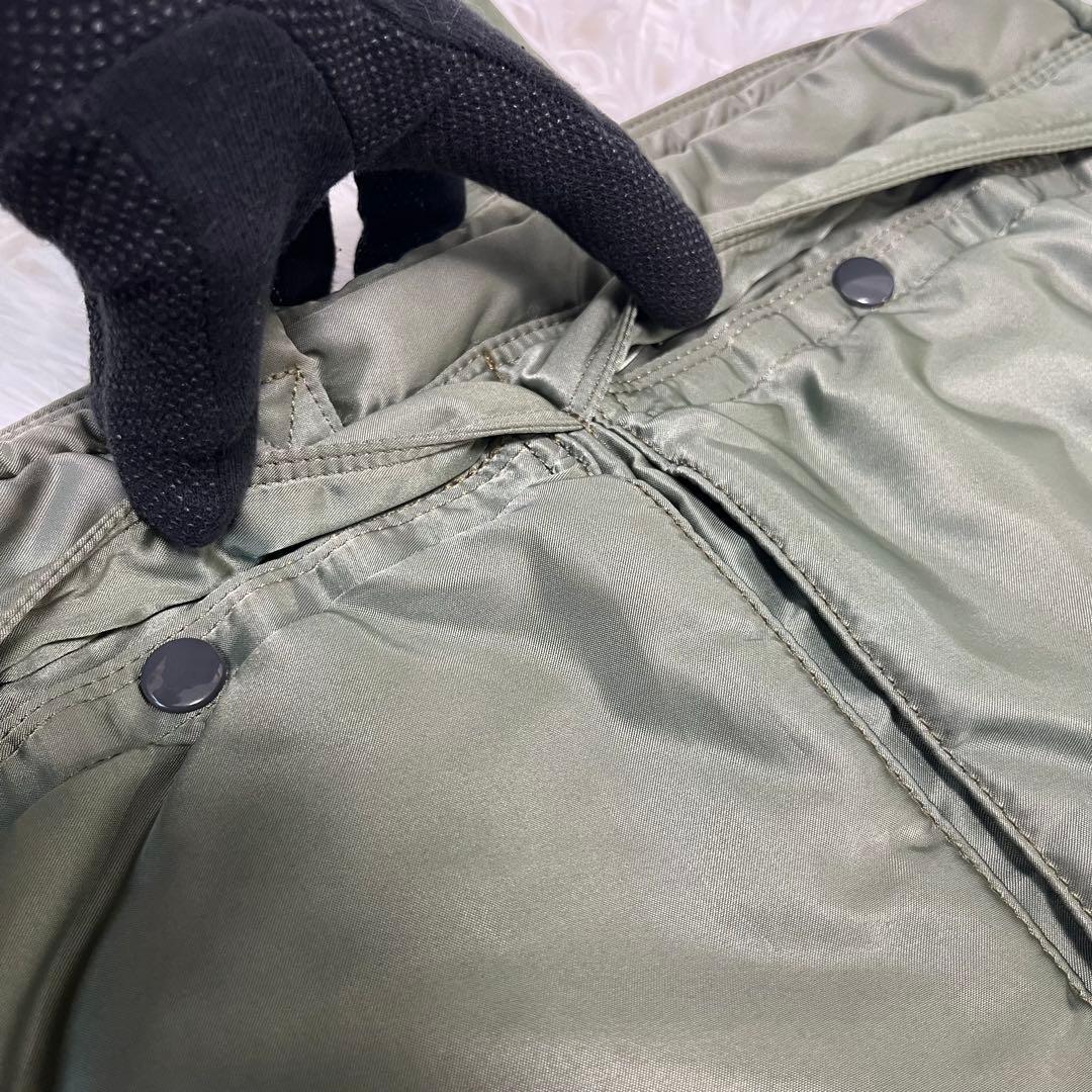 希少 廃盤 ポーター ビジネスバッグ 2層式 セージグリーン