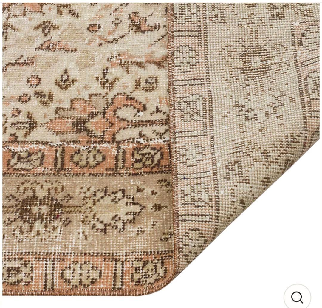 トルコヴィンテージラグ 142 × 254 ベージュ アナトリア地方