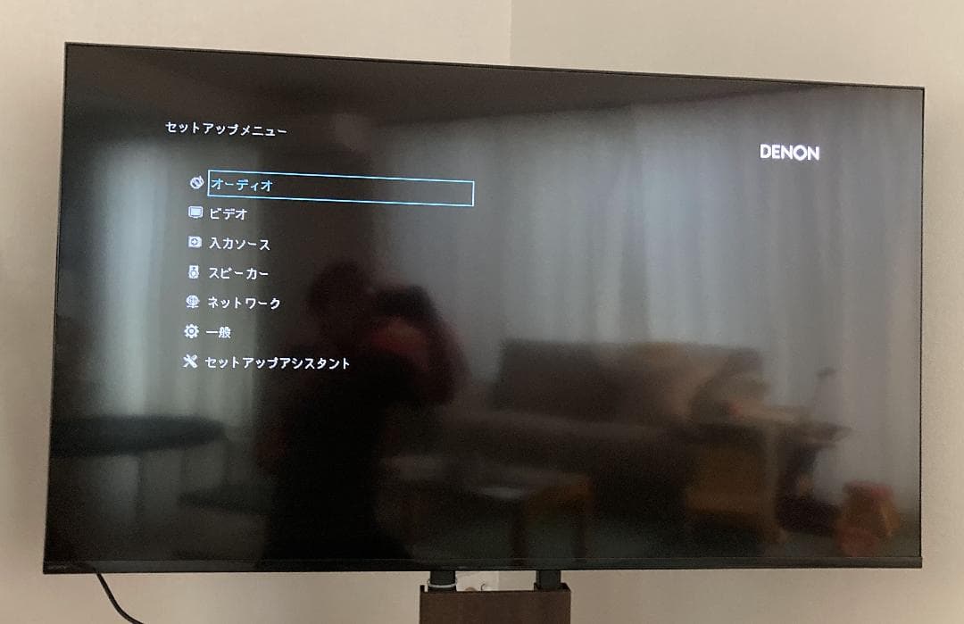 DENON AVR-X1100W 7.2ch 4K AVアンプ リモコン付属