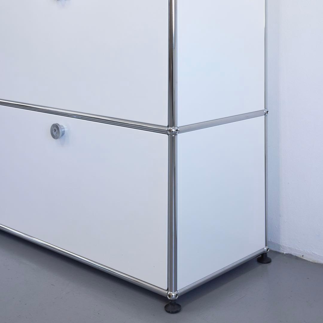 USMハラー　2列3段キャビネット/ピュアホワイト/送料込み