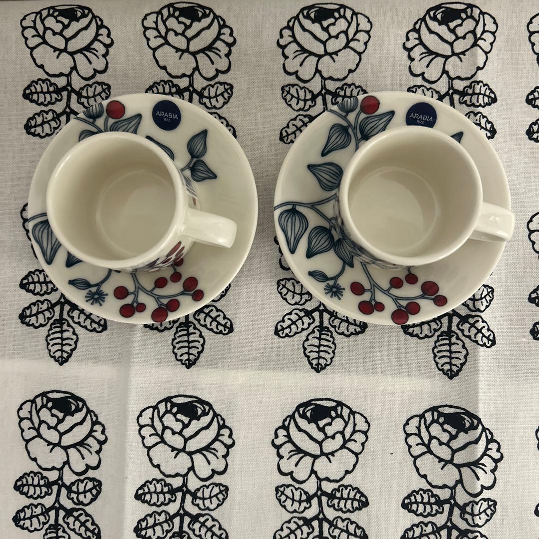 【新品・未使用】ARABIA /アラビア　ルノ　エスプレッソカップ&ソーサー