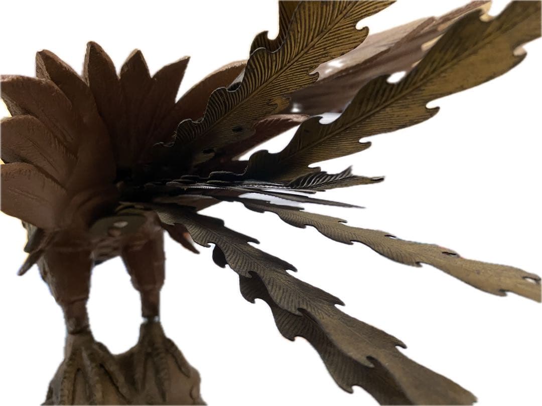 【幸運を招く鳳凰】希少　鳳凰　金属製 風水　縁起物　アンティーク　成長　幸福