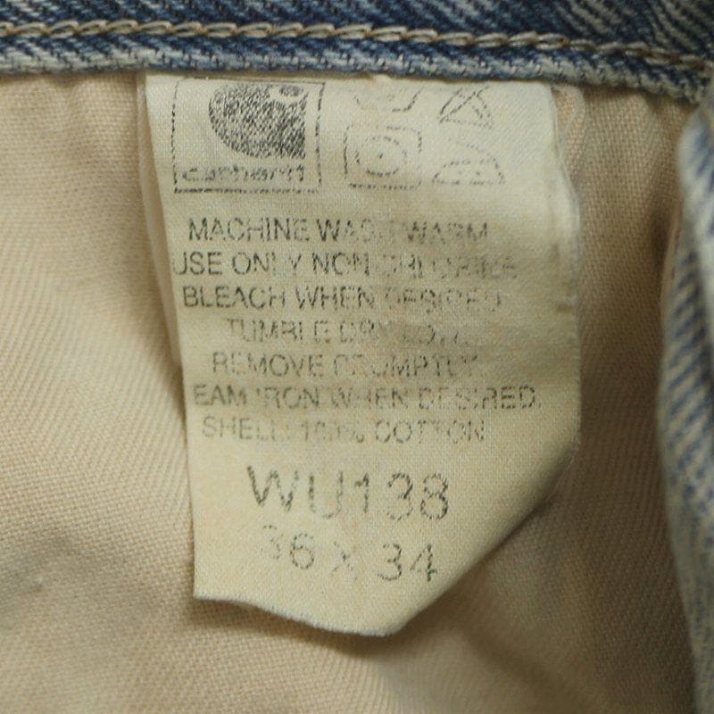 ★カーハート★デニムダブルニーペインターデニムパンツ WU138 36×34★