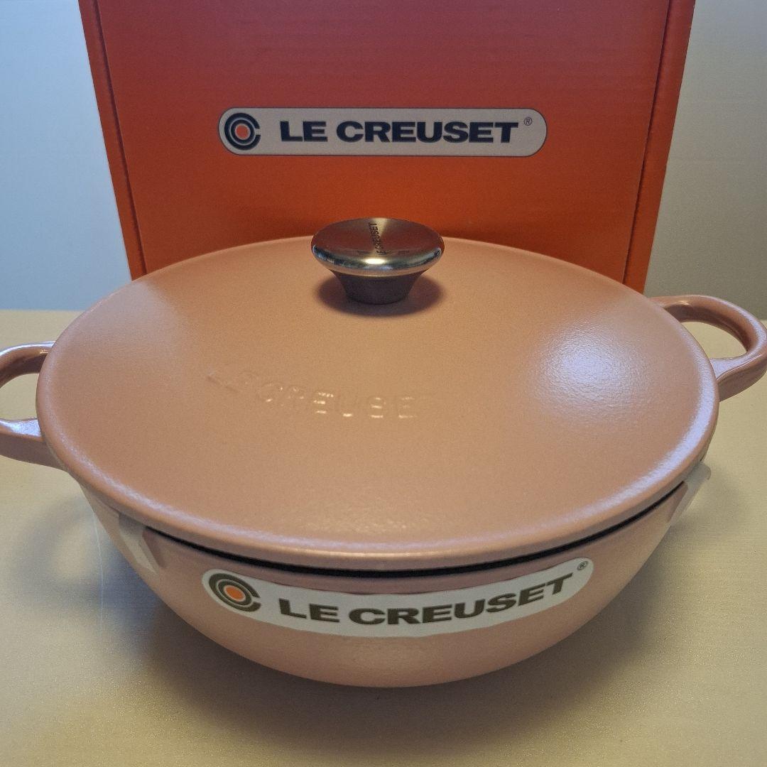 新品　未使用　ル　クルーゼ　マルミット　 24cm シュガーピンク