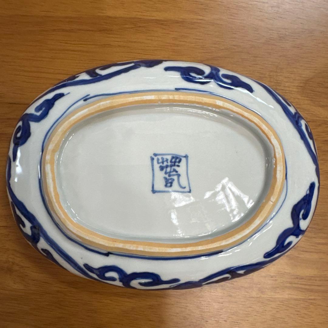 ⭐️九谷焼⭐️正木春蔵❤️牡丹 　輪花オーバル皿3枚セット