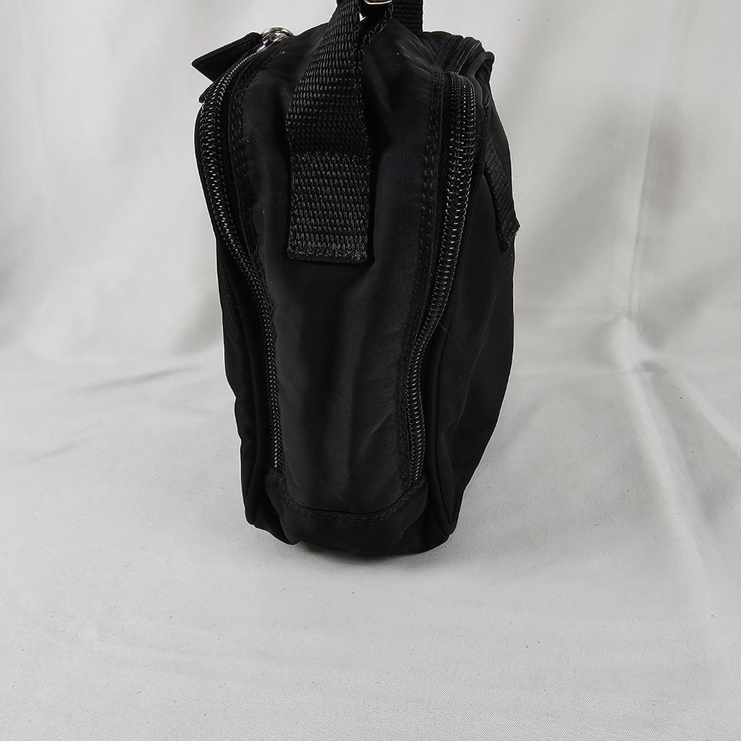 【希少】PRADA 3WAYバッグ 黒 テスート ナイロン 三角ロゴ