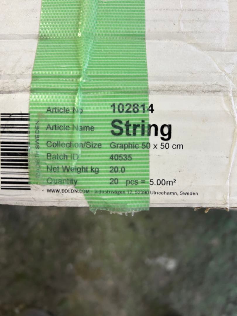 BOLON グラフィックストリング(500角7枚)