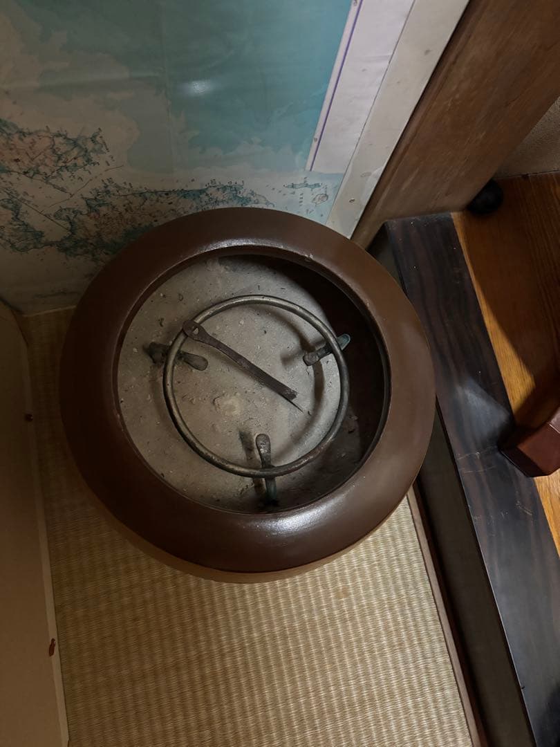 火鉢　木製 茶道具 丸型 直径約30cm