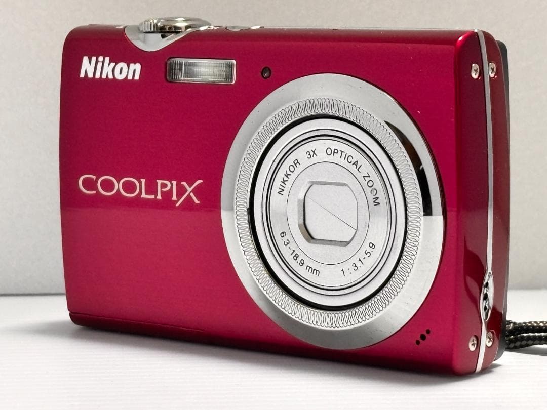 極美品 Nikon ニコン COOLPIX S230 ローズレッド 箱 付属品