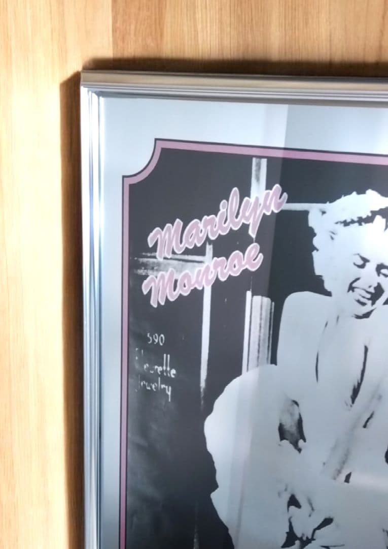 ビンテージ　マリリンモンロー　パブミラー 45㎝×60㎝